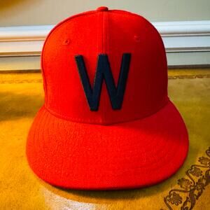 MLB Washington Nationals Retro Senators Scarlett Cooperstown Baseball Hat 7 1/8